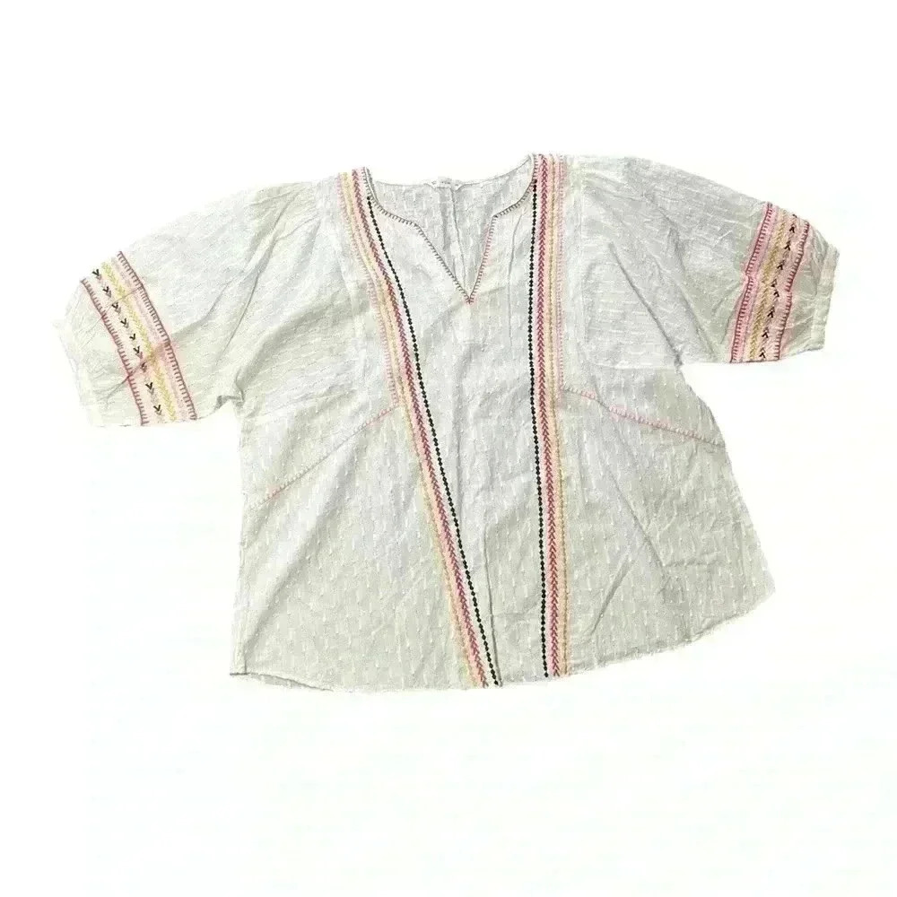Acos&a Boho Embroidered Blouse
